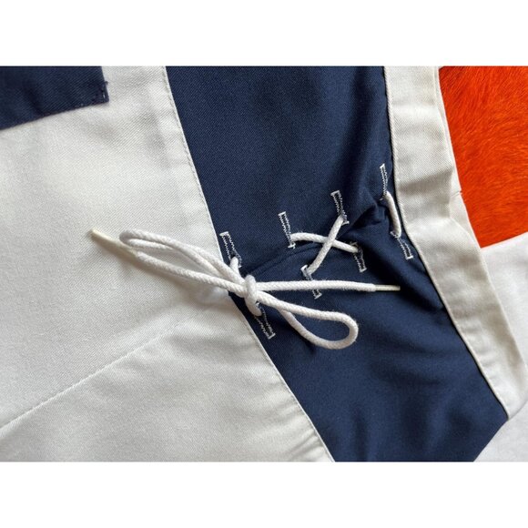 Vintage 70s High Waist Sailor Pants | Nautical Wide Leg Trousers | sz 26 - Picture 4 of 9